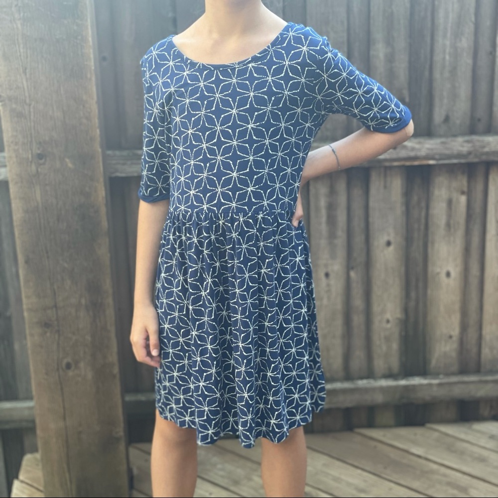 Soft Navy Knit Dress Sz 10/12